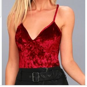 Velvet bodysuits